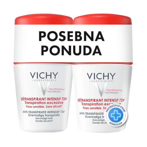 Vichy Roll-on dezodorans Stress Resist 72h DUO 50ml + 50ml