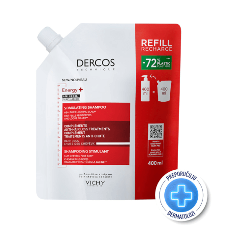Vichy DERCOS Energetski šampon protiv ispadanja kose REFILL 400ml