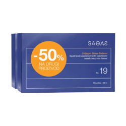 Sagas PROMO Collagen Rc 19 Stress Reliever (-50% na drugi proizvod) 10 bočica x 50ml + 10 bočica x 50ml