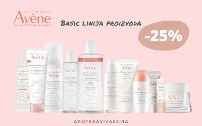Avene BASIC linija proizvoda - POPUST 25% do 30.01.2022.