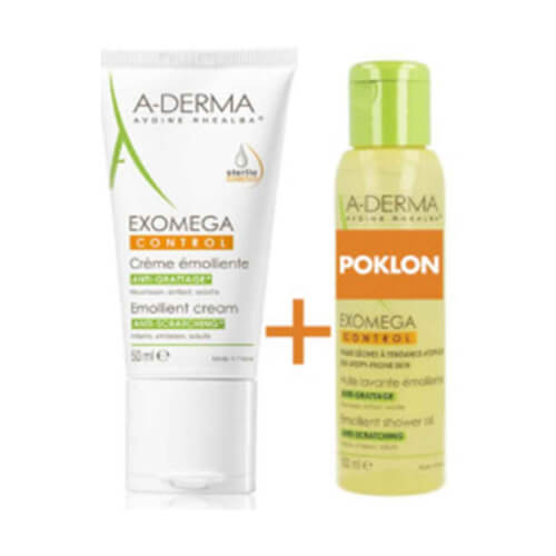 A-Derma Exomega Control emolijentna krema + ulje za tuširanje GRATIS 50ml + 100ml