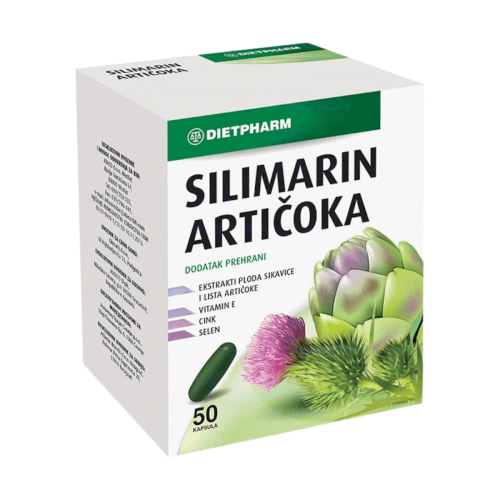 Dietpharm Silimarin Artičoka kapsule 50 kapsula