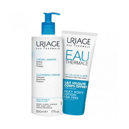 Uriage Pjenušava emulzija za pranje + Losion za njegu tijela GRATIS 500 ml + 200 ml