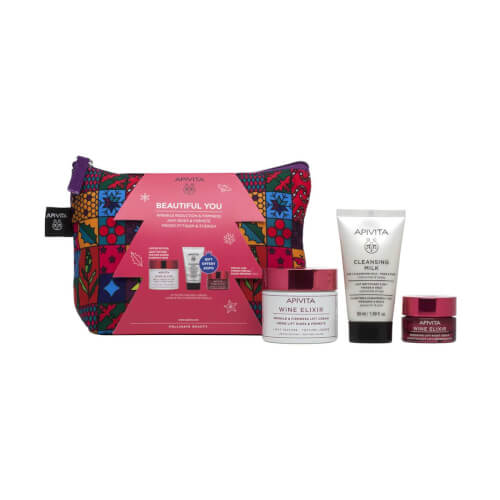 Apivita Wine elixir anti age krema bogate teksture PROMO pakiranje 1 x 50ml 1 x 50ml 1 x 15ml