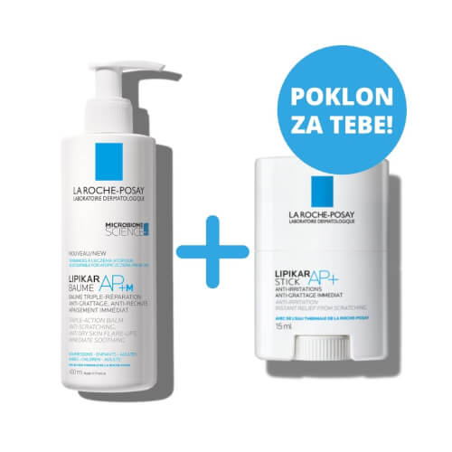 La Roche-Posay Lipikar Baume AP+M + Lipikar stick AP+ PROMO 400ml + 15ml