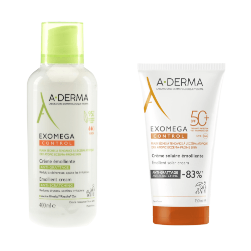 A-Derma Exomega control emolijentna krema + GRATIS Exomega Control krema SPF50+ 400ml + 150ml