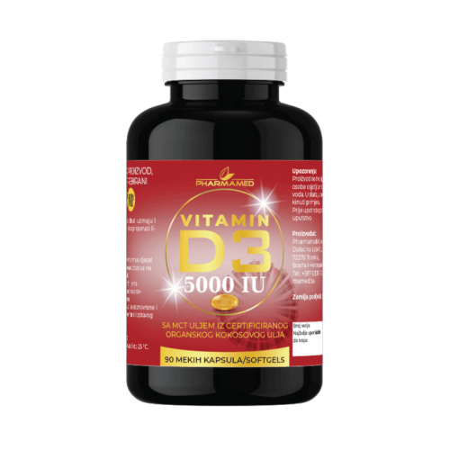 Pharmamed Vitamin D3 5000IU 90 kapsula