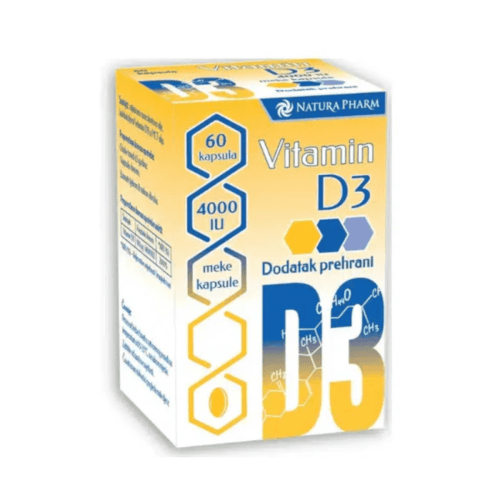 Natura Pharm Vitamin D3 4000IU 60 kapsula