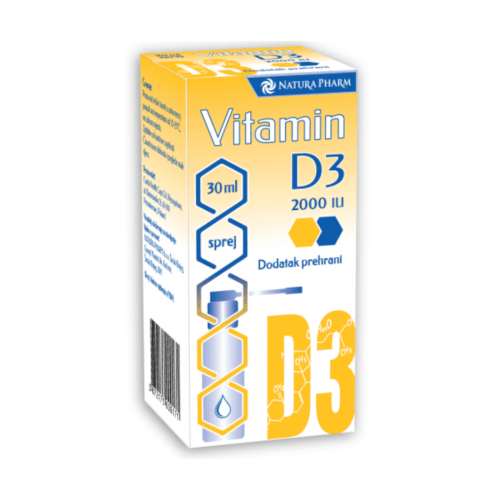 Natura Pharm Vitamin D3 2000IU sprej 30ml