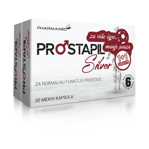 Pharmamed PROMO Prostapil Silver 1+1 GRATIS 30 kapsula + 30 kapsula