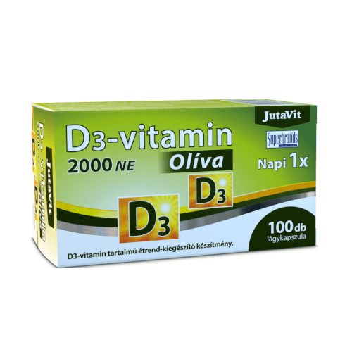 JutaVit Vitamin D3 2000IU Olive 100 kapsula