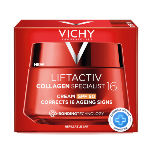 Vichy Liftactiv Collagen Specialist 16 krema SPF50+ mogućnost refilla 50ml