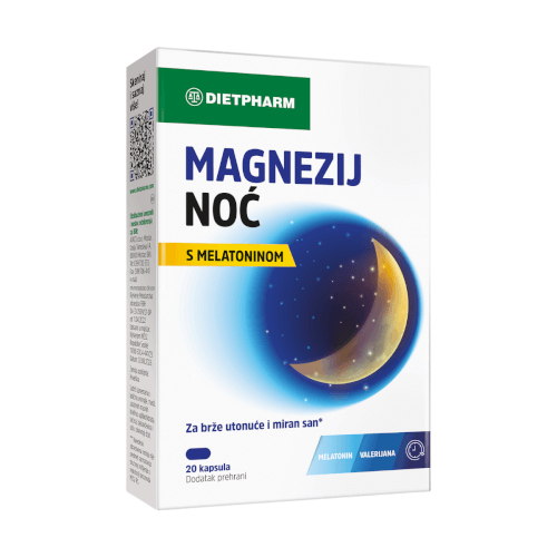 Dietpharm Magnezij Noć kapsule 20 kapsula