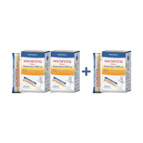 Esensa Magnevital Magnezij Direct 2+1 GRATIS 40 vrećica + 20 vrećica