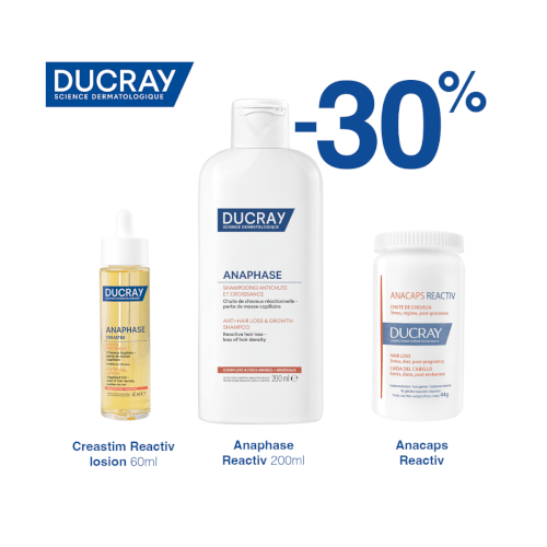 Ducray Rutina Reaktivnog Ispadanje Kose 60ml + 200ml + 30 kapsula