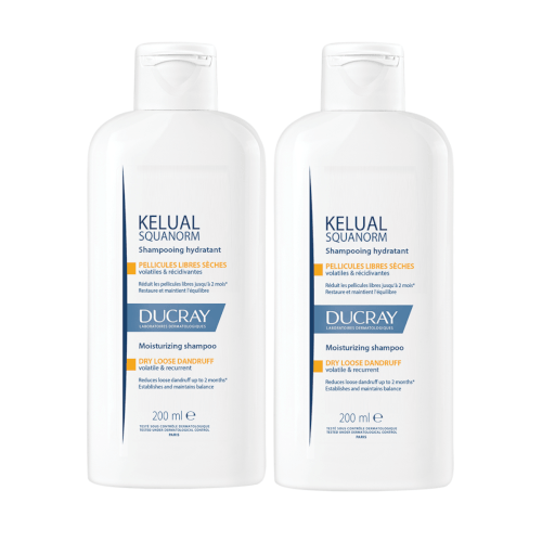 Ducray PROMO Kelual Squanorm Tretman šampon protiv suhe peruti 1 + 1 GRATIS 200ml + 200ml