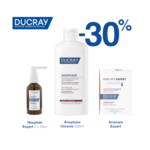 Ducray Rutina Hroničnog Opadanje Kose 2x50ml + 200ml + 30 kapsula