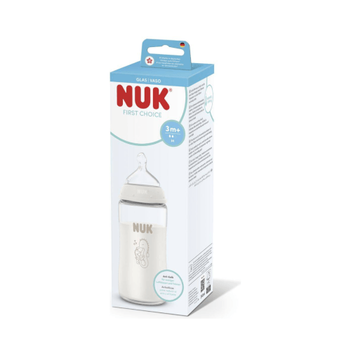 NUK First Choice staklena bočica 3m+ 240ml